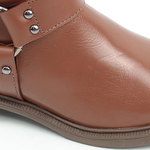 Bota Cano Médio Couro Marrom 3