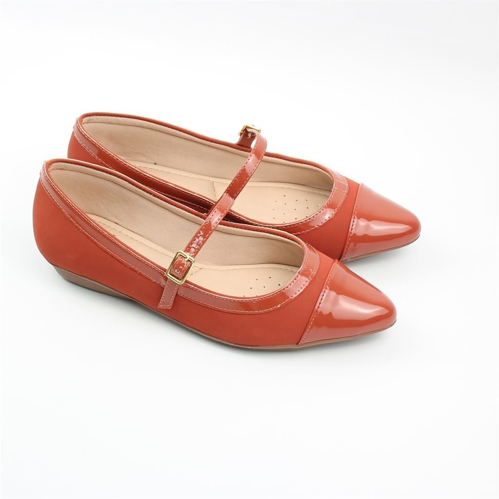 Sapatilha Boneca Verniz Vermelho 3