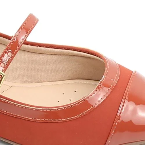 Sapatilha Boneca Verniz Vermelho 4