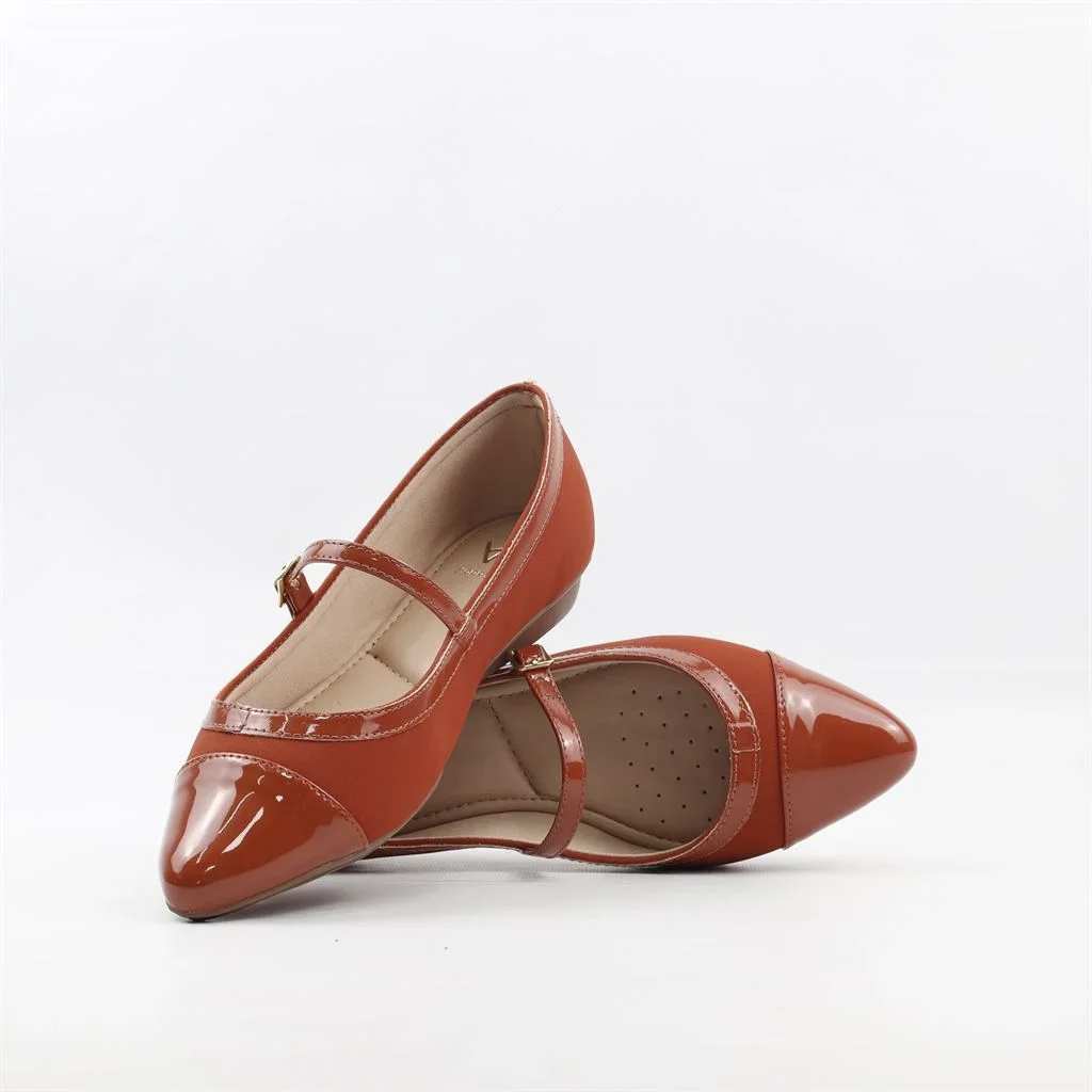 Sapatilha Boneca Verniz Vermelho 5
