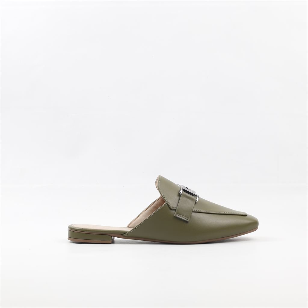 Mule Detalhe Metal Verde 2