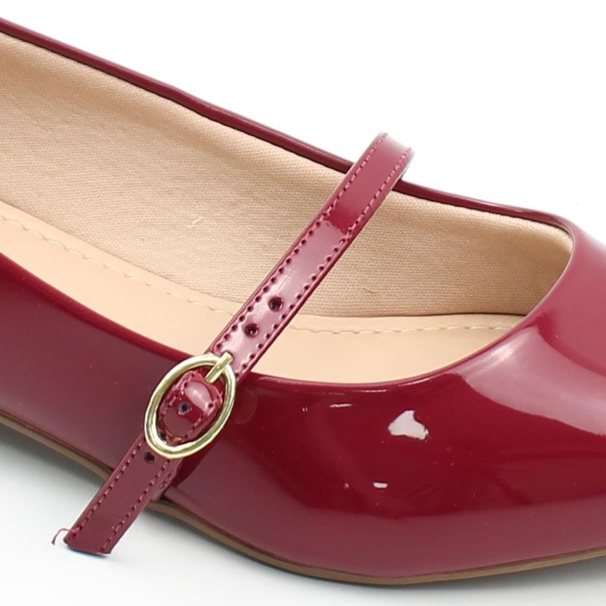 Sapatilha Boneca Verniz Vermelho 3