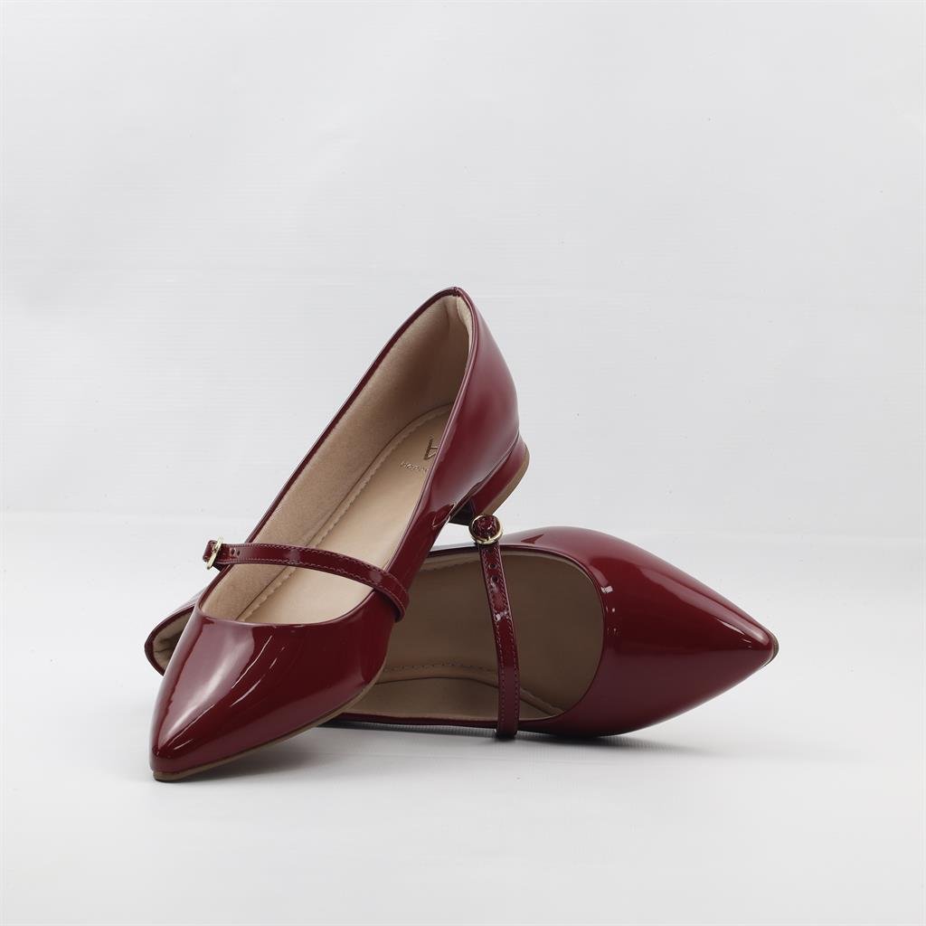 Sapatilha Boneca Verniz Vermelho 4