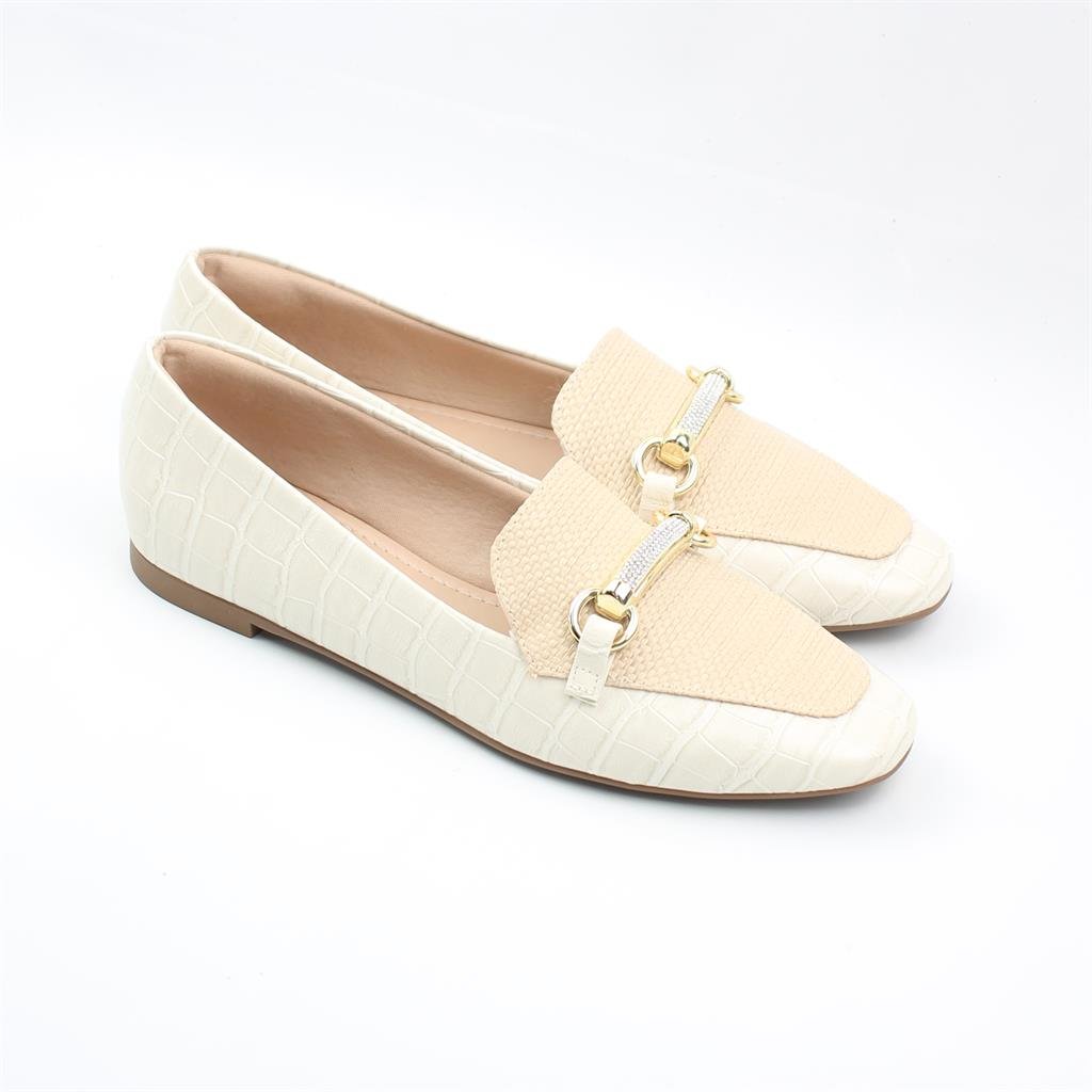 Sapatilha Mocassim Fivela Branco 2