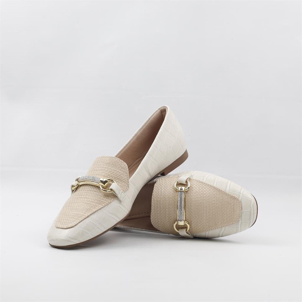 Sapatilha Mocassim Fivela Branco 4