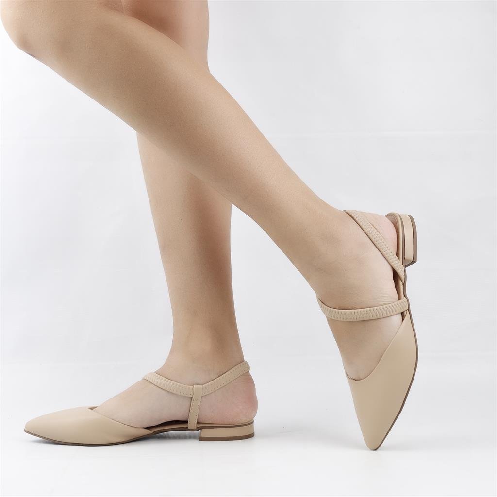 Sapatilha Slingback Bege 1