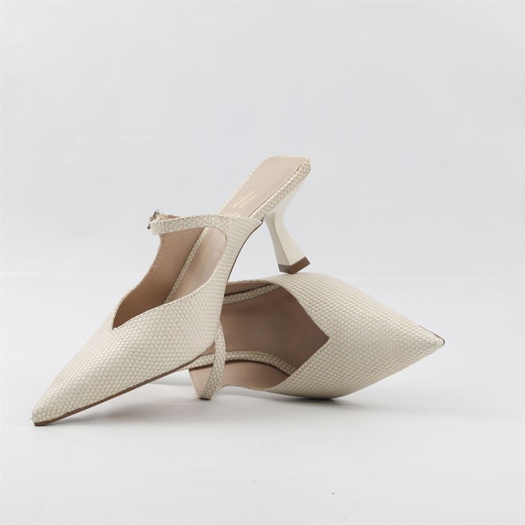 Mule Salto Fino Branco 4