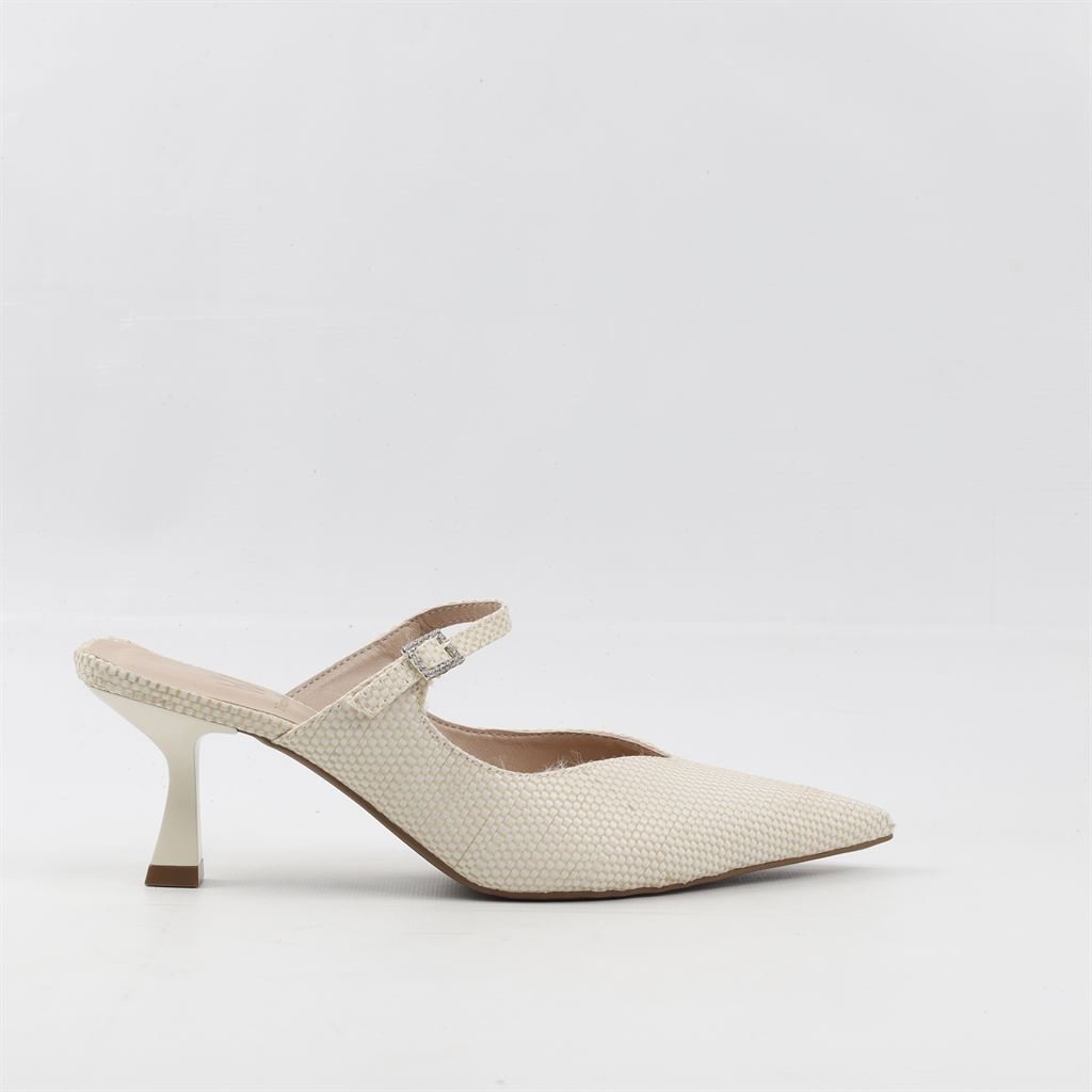 Mule Salto Fino Branco 5
