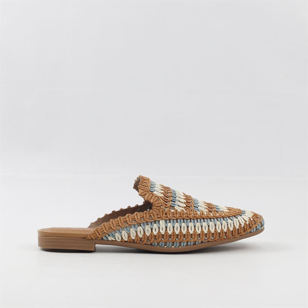 Mule Bordada Marrom 2
