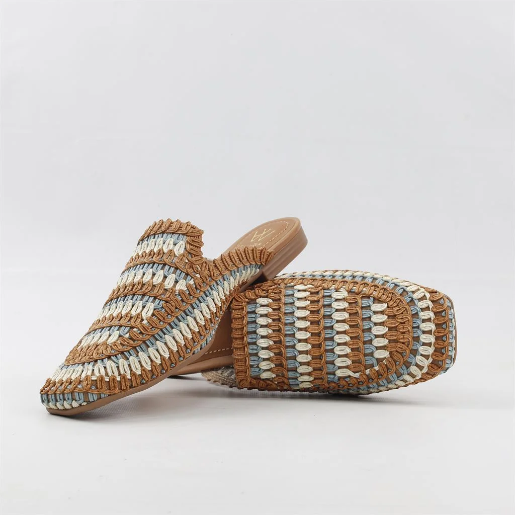 Mule Bordada Marrom 5
