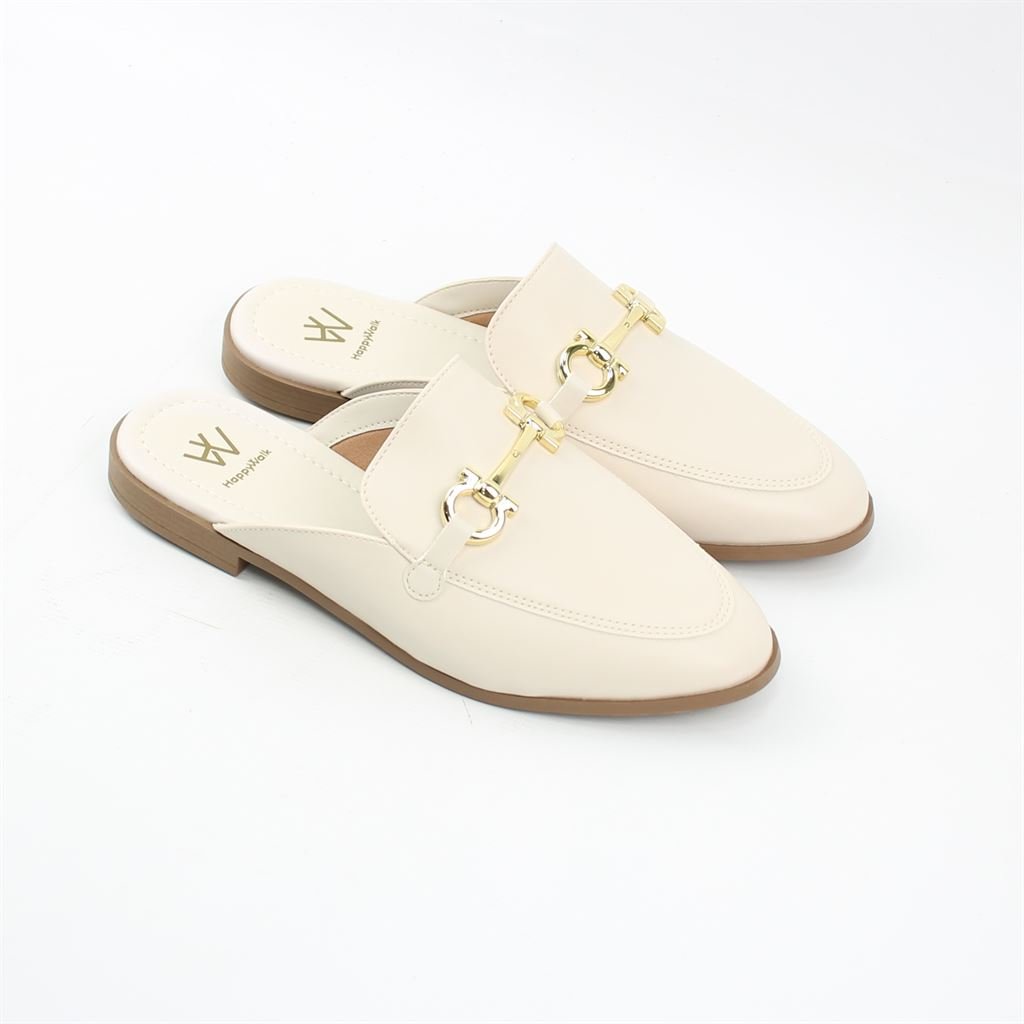 Mule Detalhe Metal Branco 2