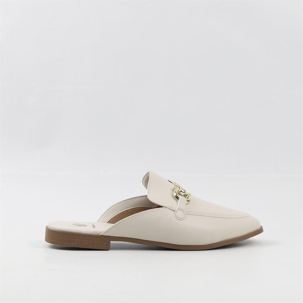 Mule Detalhe Metal Branco 5