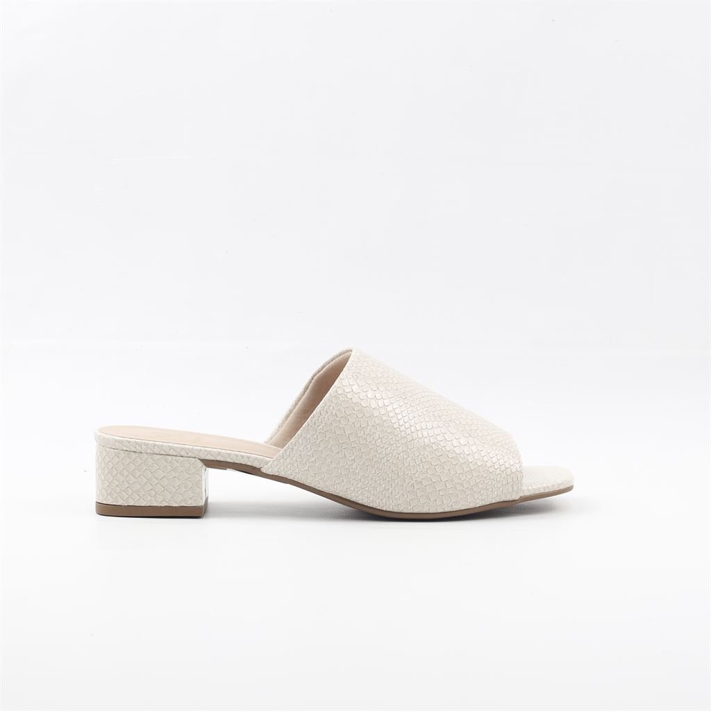 Tamanco Salto Bloco Branco 2