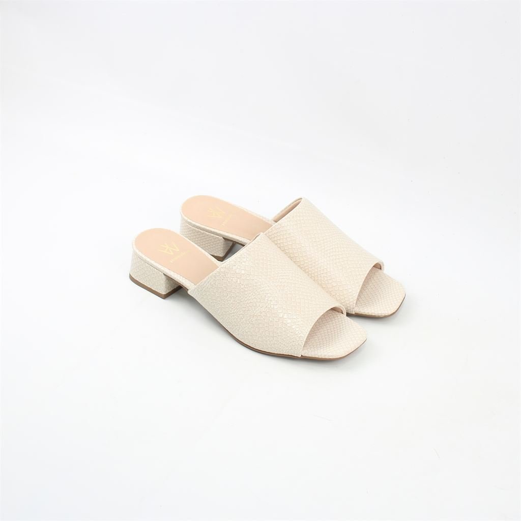 Tamanco Salto Bloco Branco 3