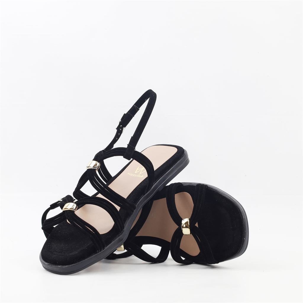 Rasteira Sandália Delicada Preto 4