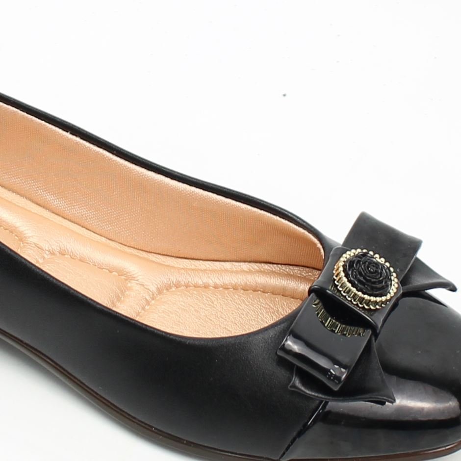 Sapatilha Conforto Laço Preto 3