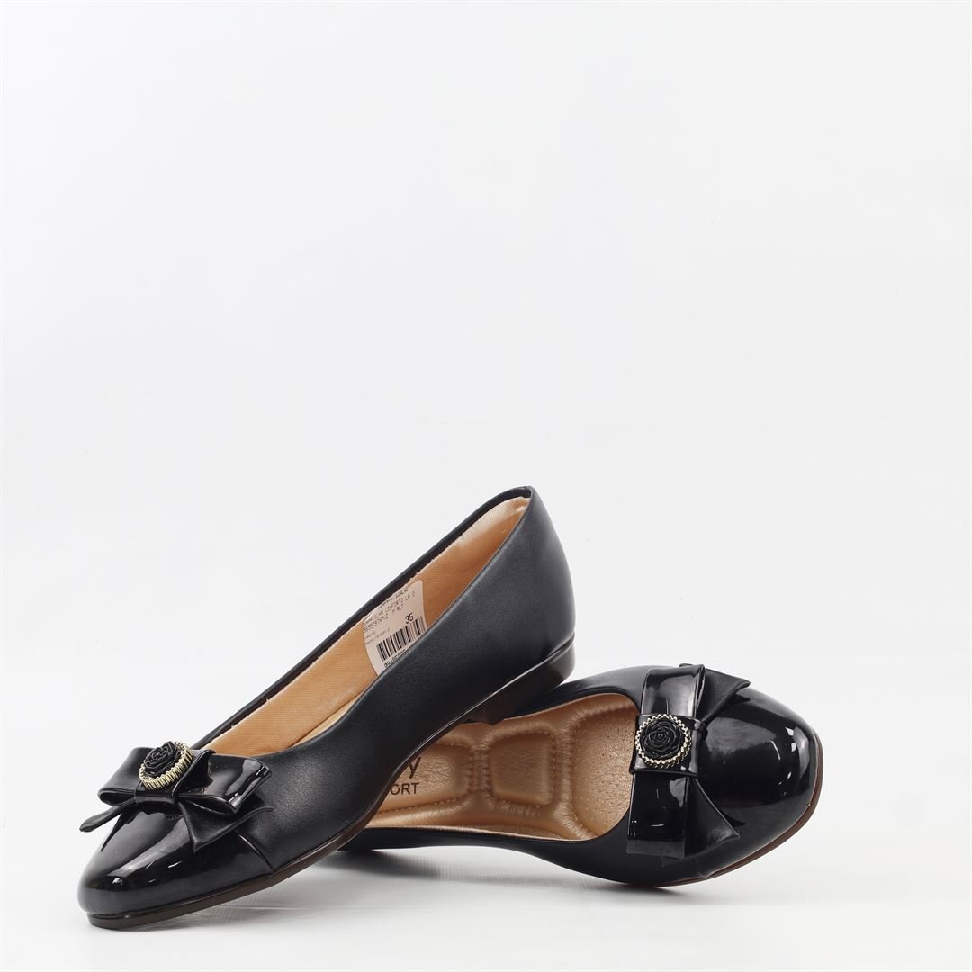 Sapatilha Conforto Laço Preto 4