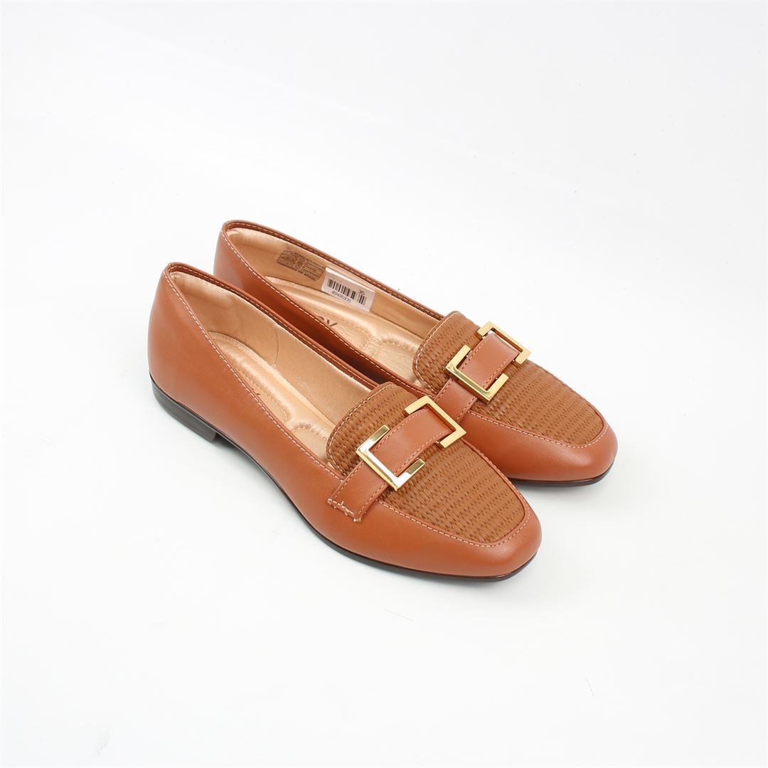 Sapatilha Mocassim Detalhe Metal Marrom 2