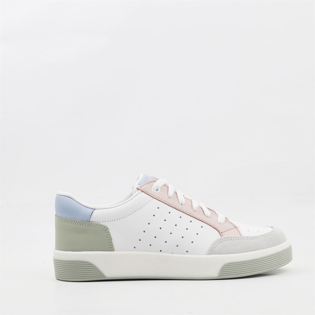 Tênis Flat Couro Amarração Branco Alecrim 5