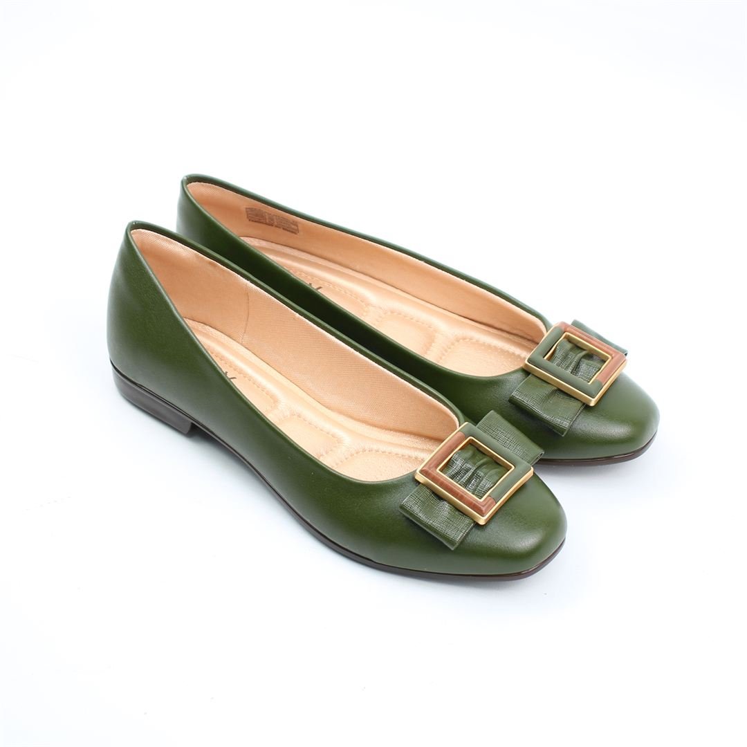 Sapatilha Conforto Laço Oliva 2