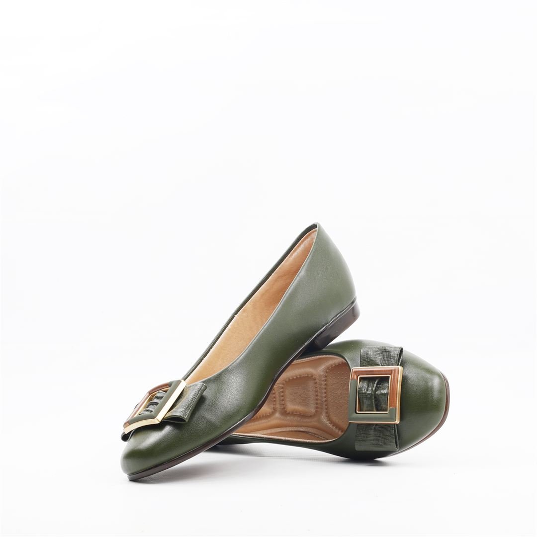 Sapatilha Conforto Laço Oliva 3