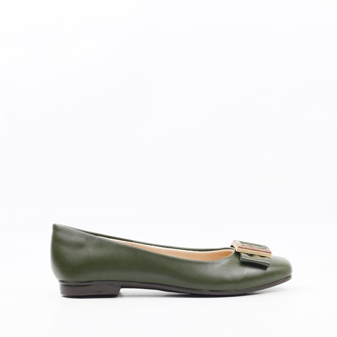 Sapatilha Conforto Laço Oliva 4