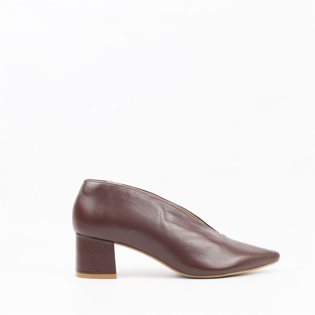Ankle Boot Salto Bloco Fachete Café 5