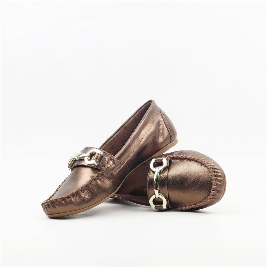 Mocassim Detalhe Metal Bronze 4
