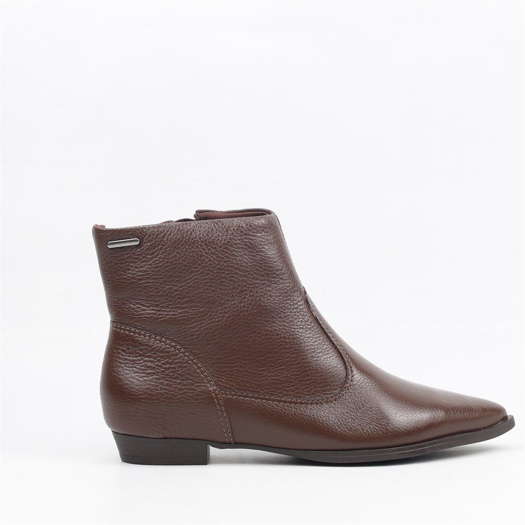 Bota Cano Baixo Couro Wood 4