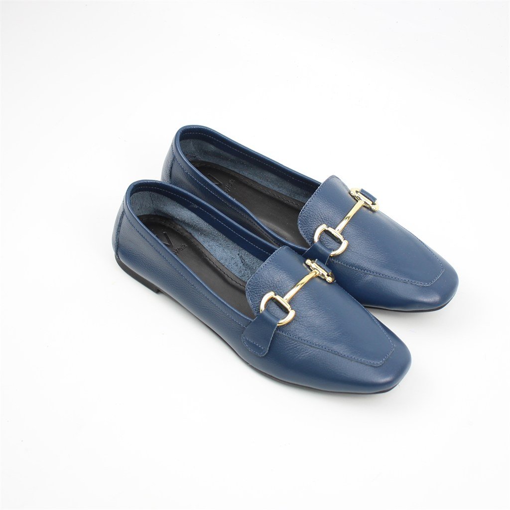 Sapatilha Mocassim Detalhe Metal Navy 3