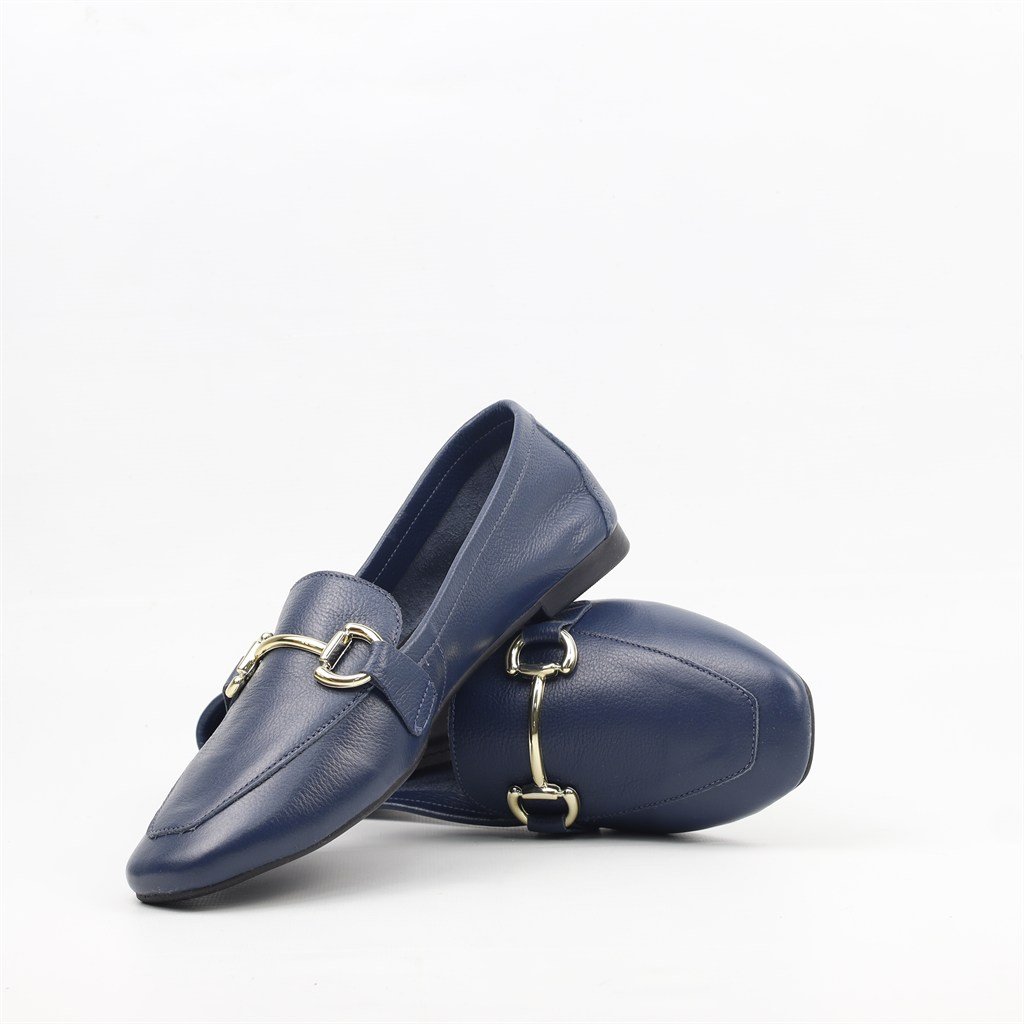 Sapatilha Mocassim Detalhe Metal Navy 4