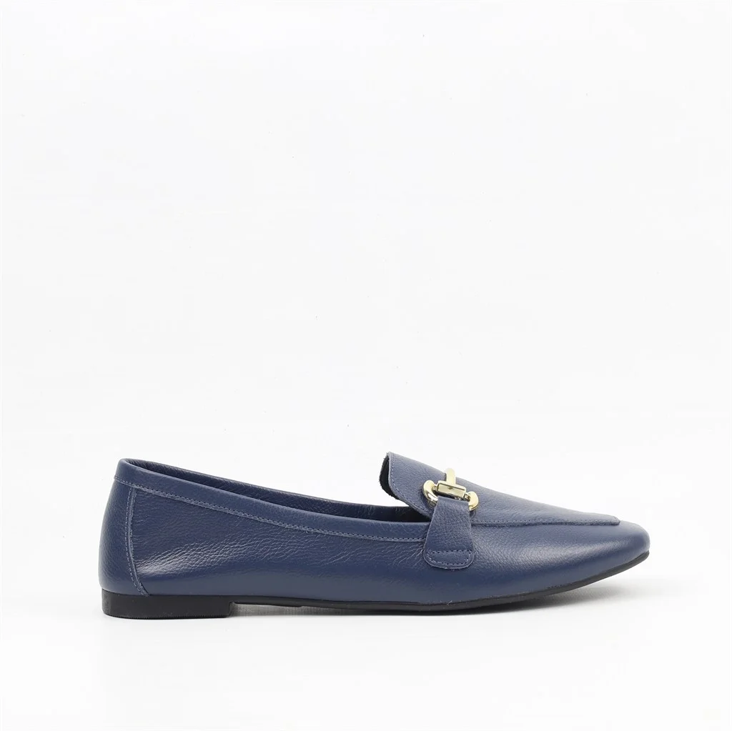 Sapatilha Mocassim Detalhe Metal Navy 5