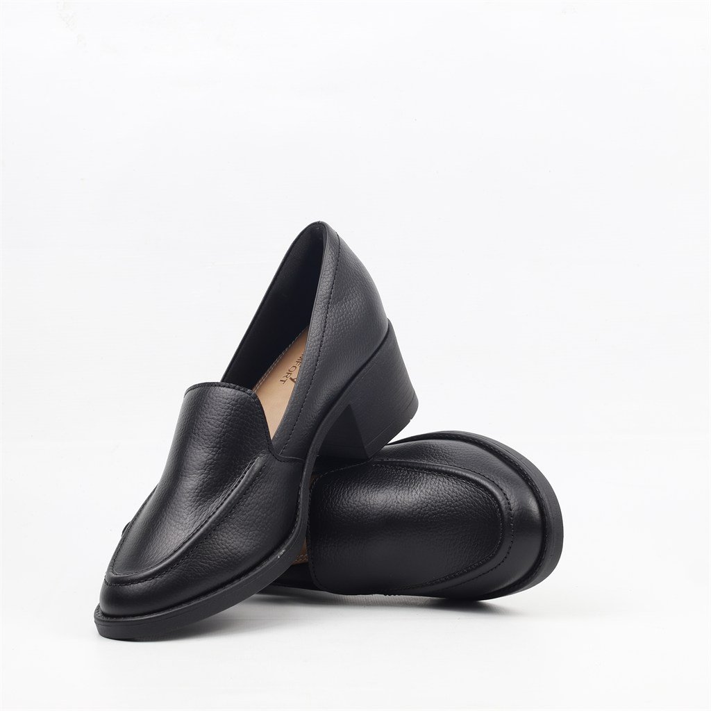 Mocassim Salto Bloco Preto 3