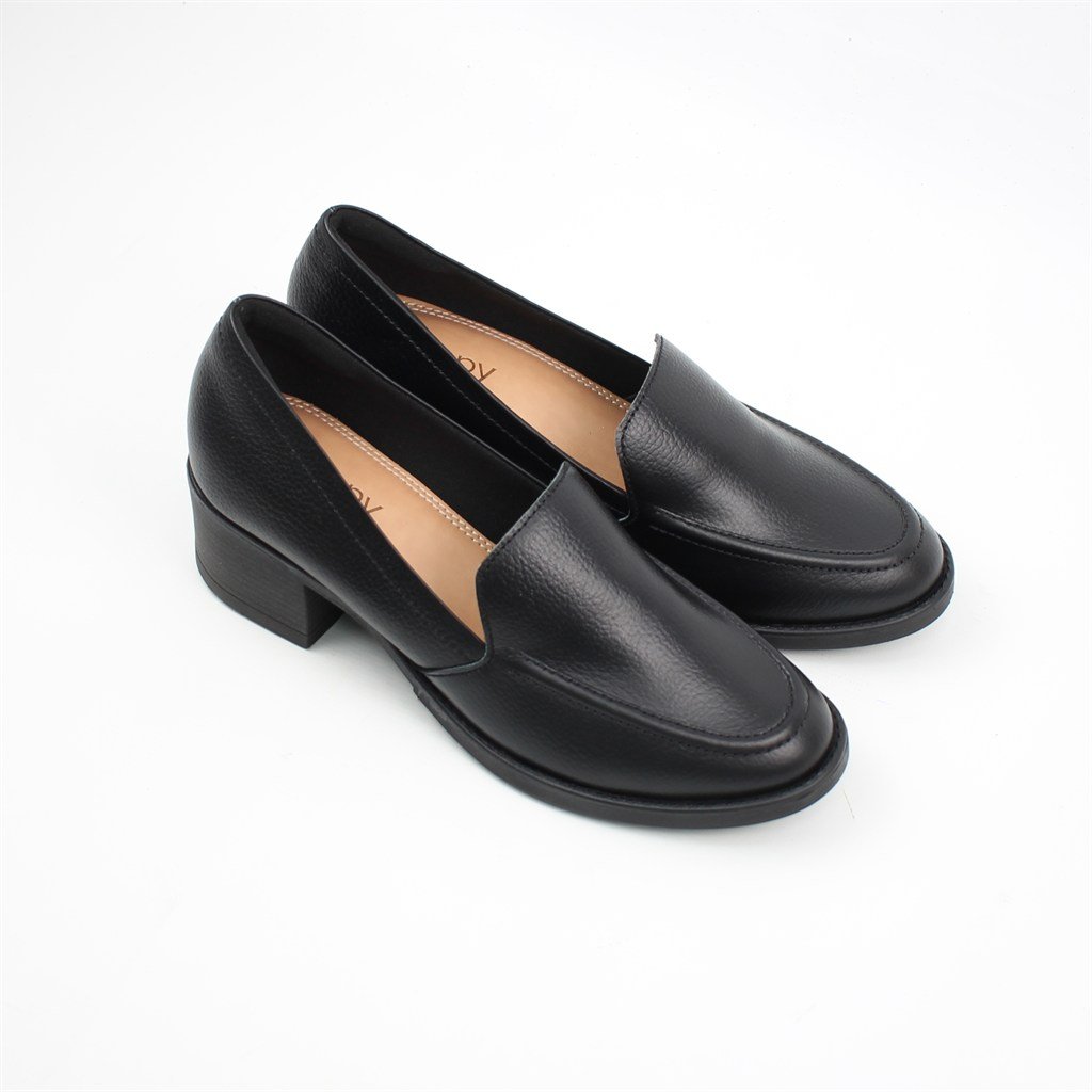 Mocassim Salto Bloco Preto 4