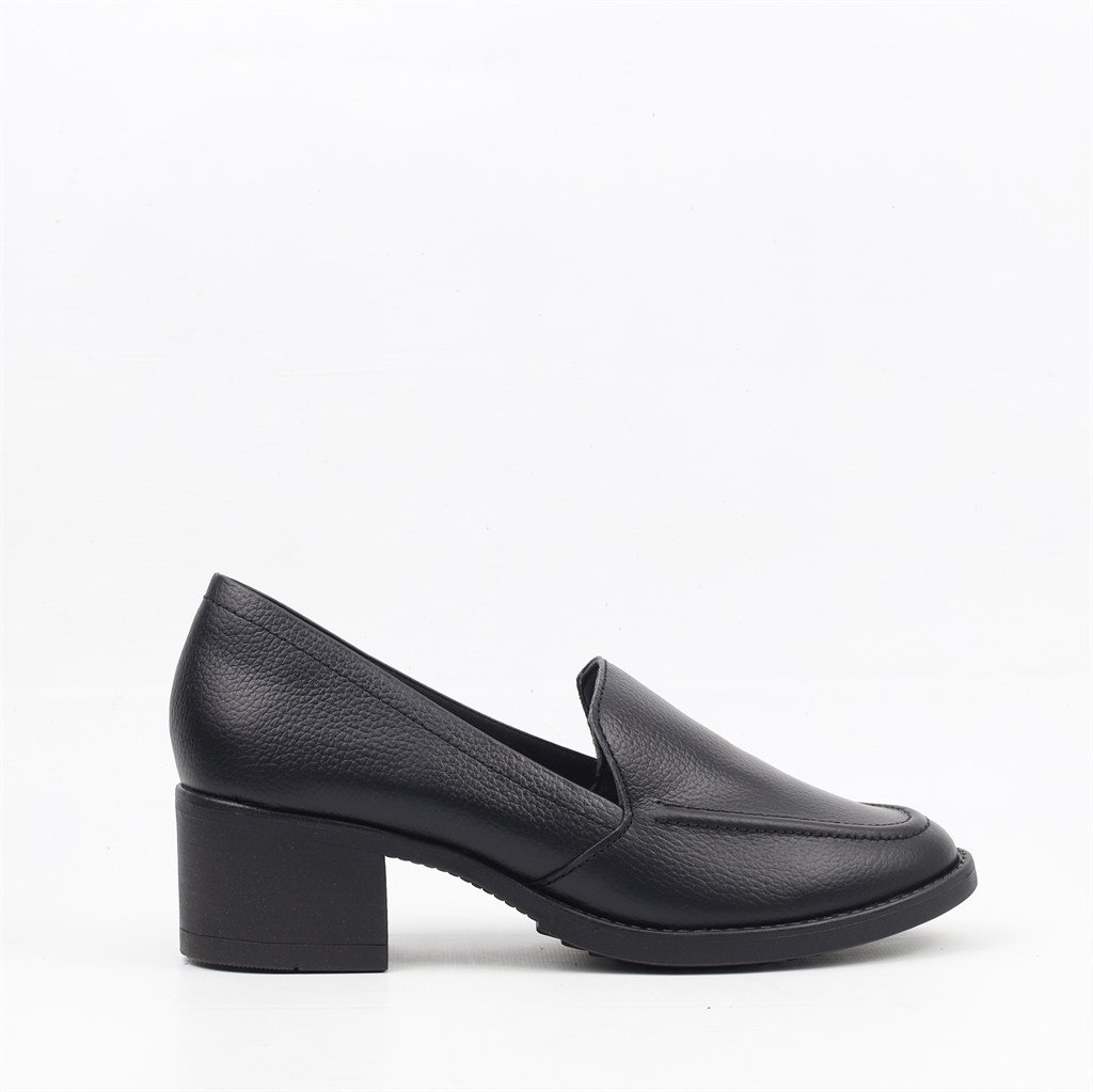 Mocassim Salto Bloco Preto 5