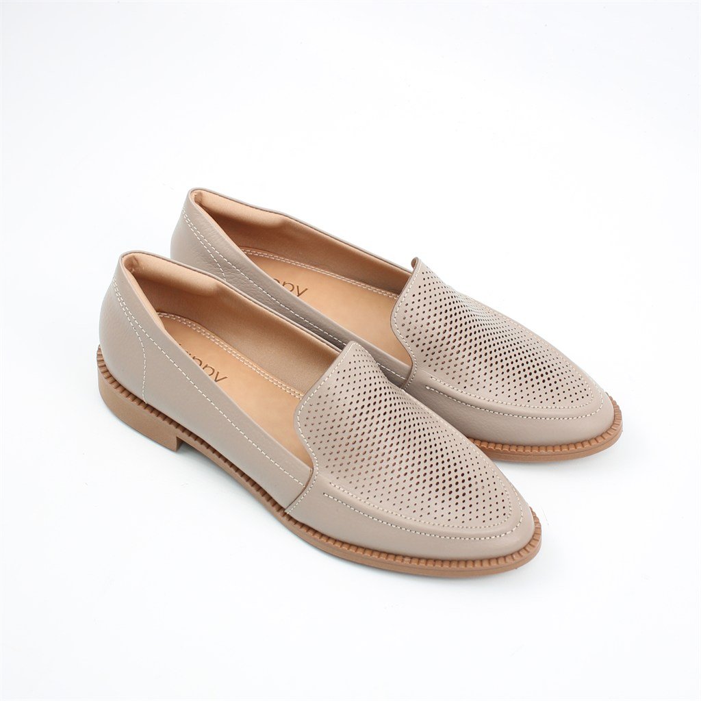 Mocassim Couro Caqui 2