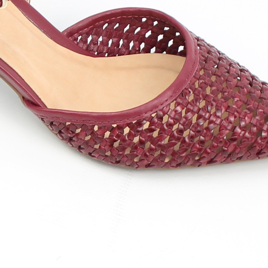 Scarpin Slingback Rafia Carbenet 2