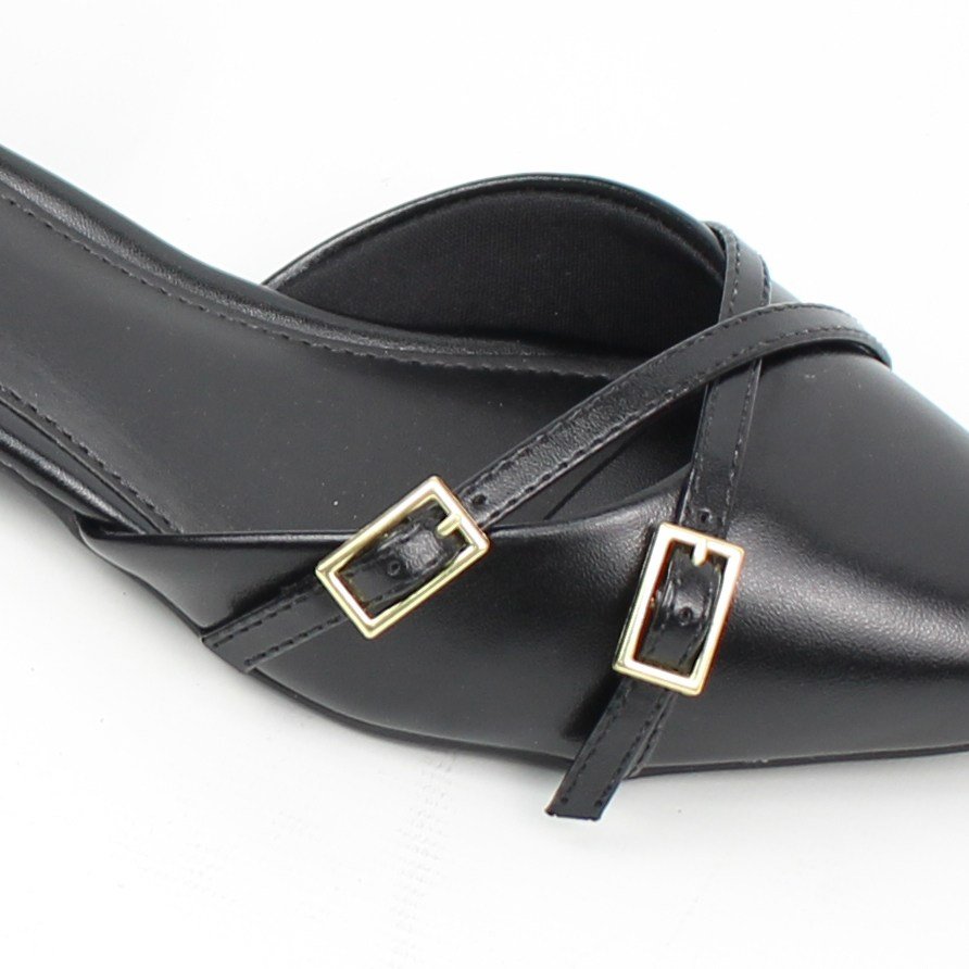 Sapatilha Dorsay Fivela Preto 3