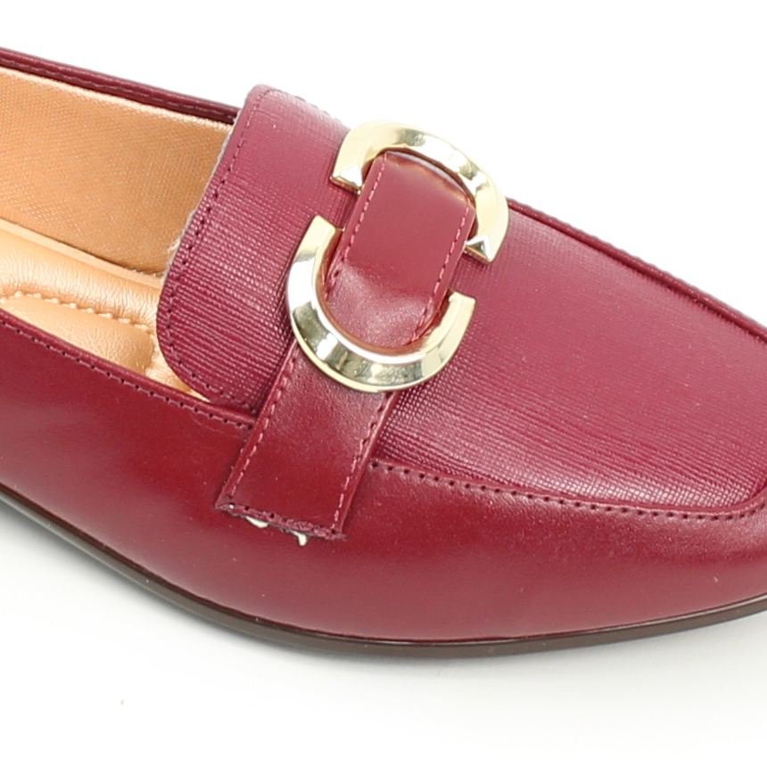 Sapatilha Mocassim Detalhe Burgundy 3