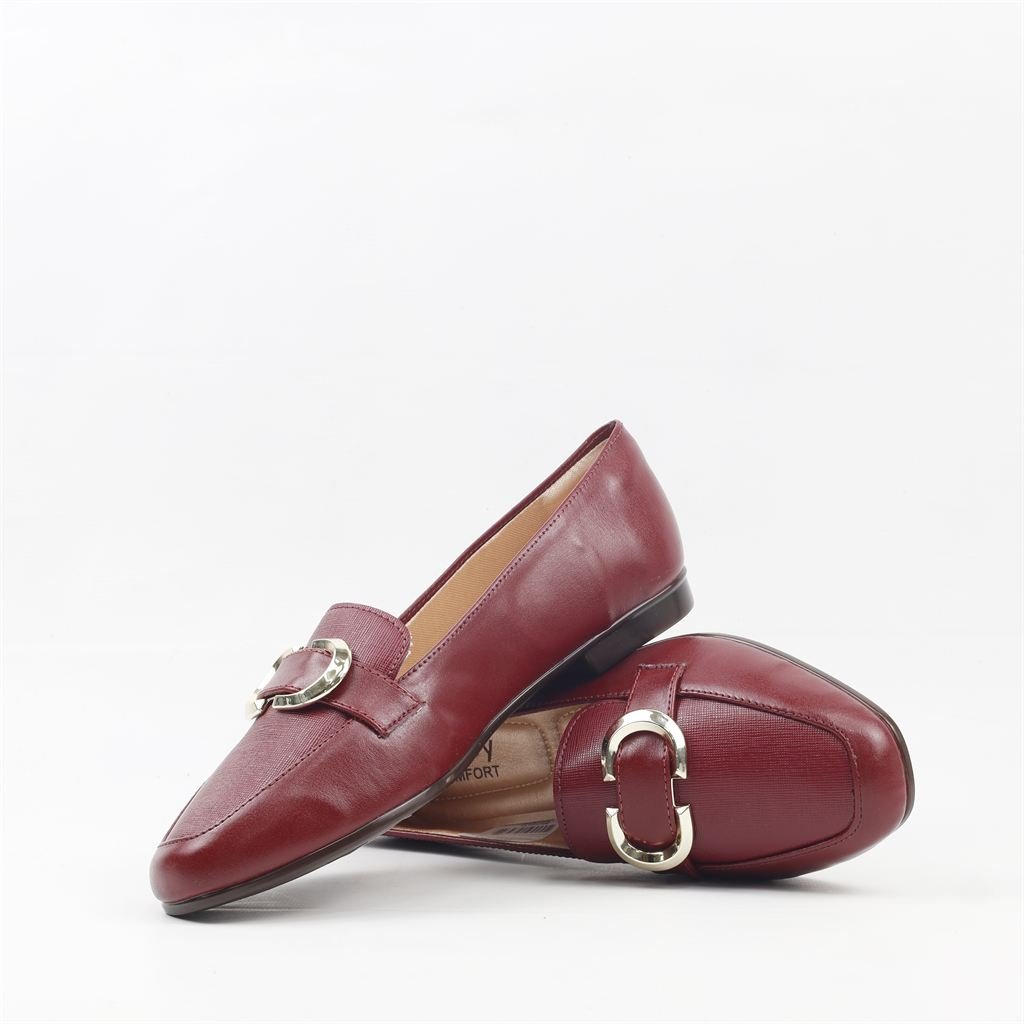 Sapatilha Mocassim Detalhe Burgundy 4