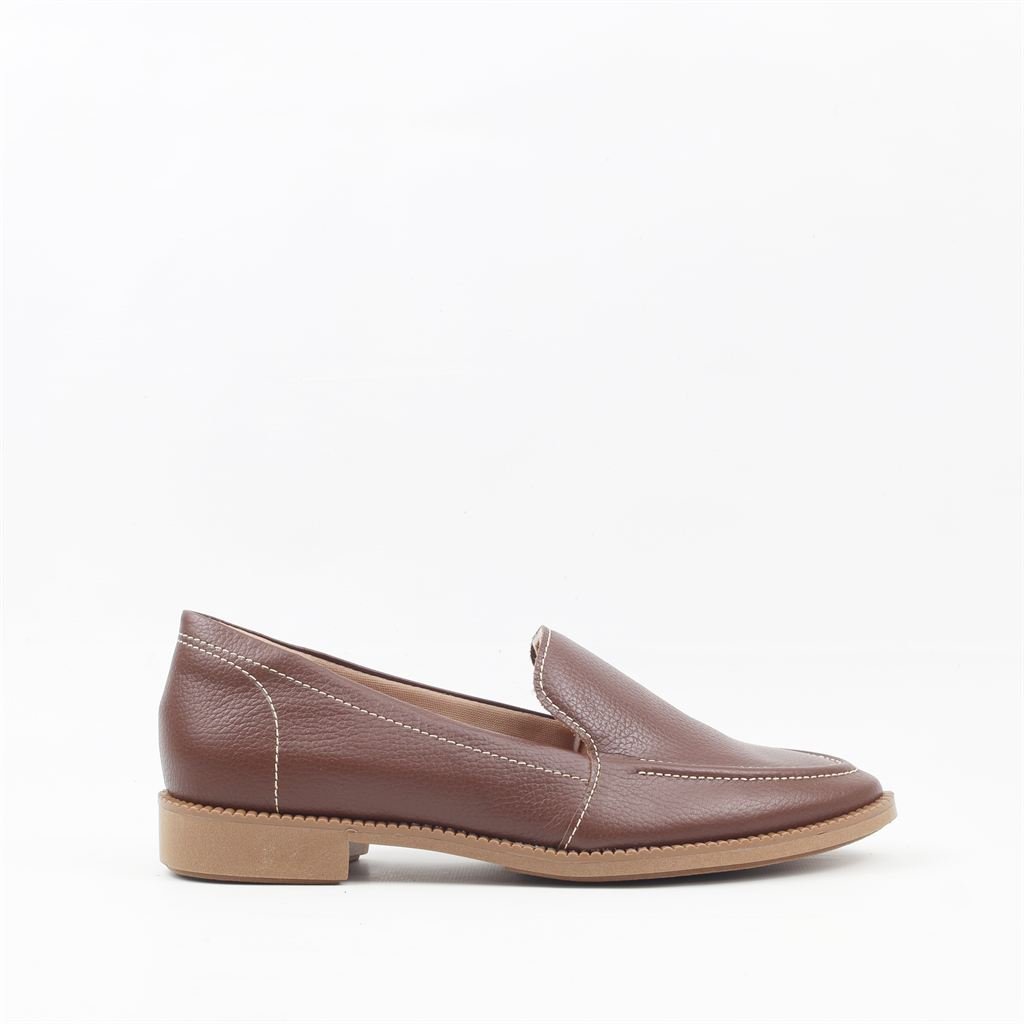 Sapatilha Mocassim Couro Cacau 2