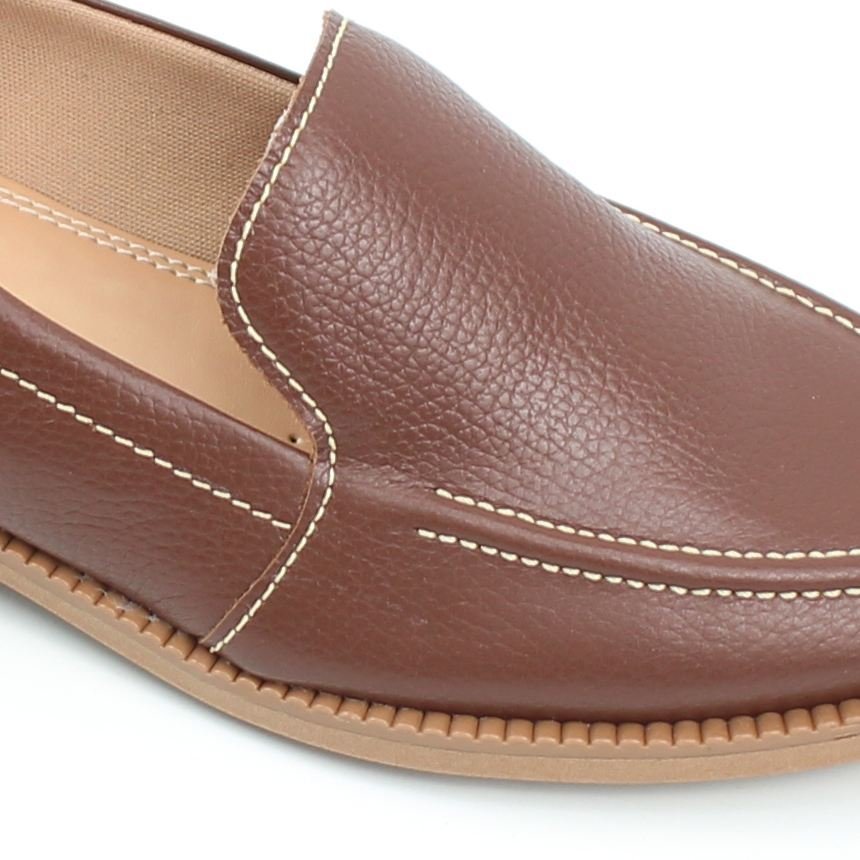 Sapatilha Mocassim Couro Cacau 4