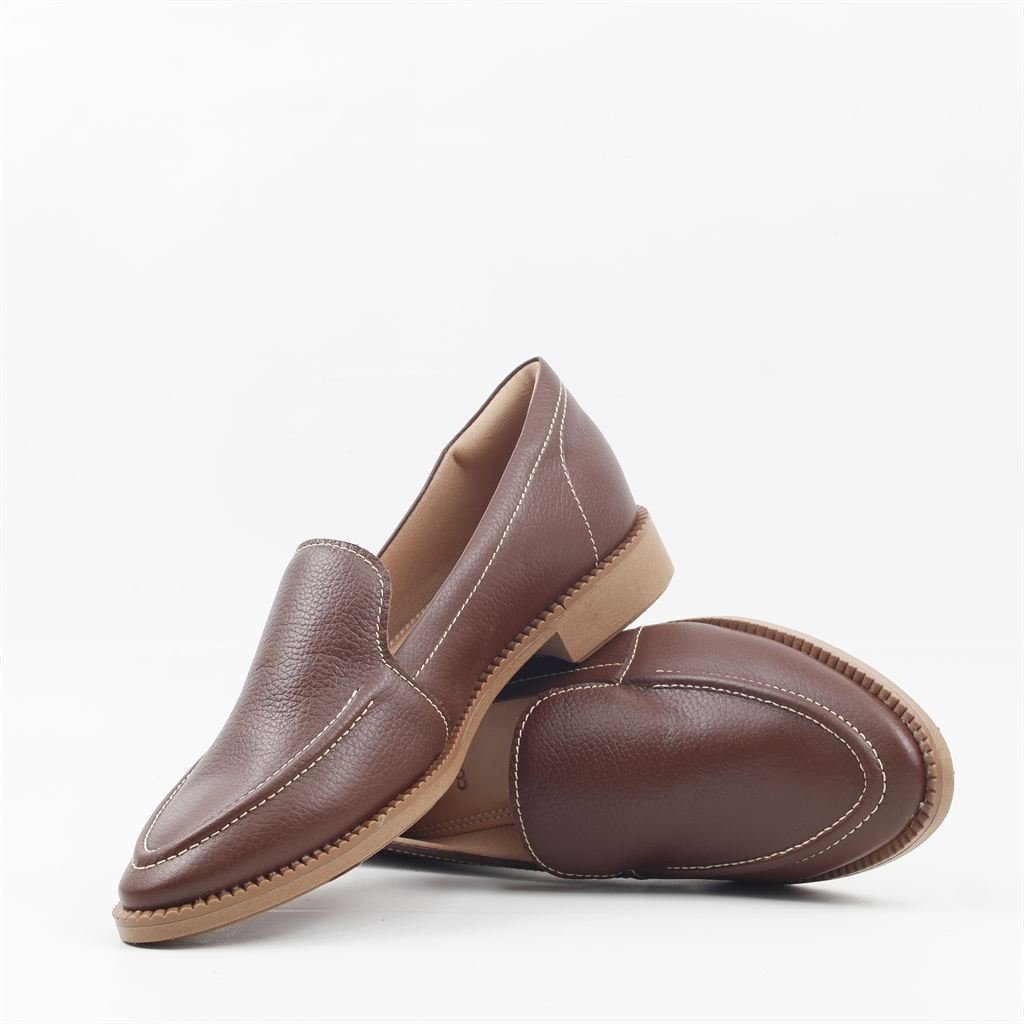 Sapatilha Mocassim Couro Cacau 5