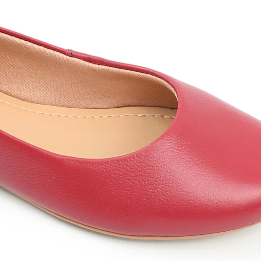 Sapatilha Couro Conforto Vermelho Rouge 2
