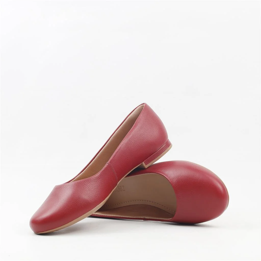 Sapatilha Couro Conforto Vermelho Rouge 3