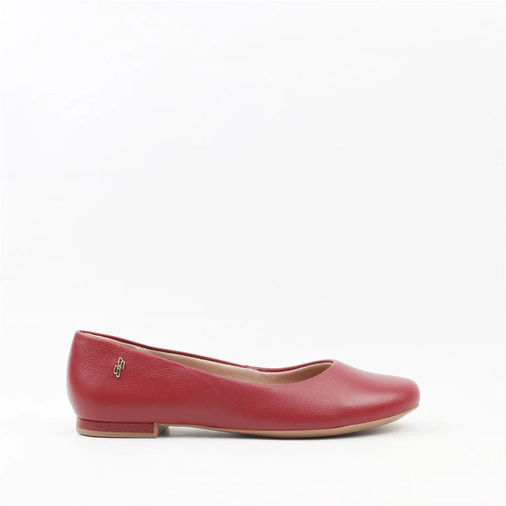 Sapatilha Couro Conforto Vermelho Rouge 5