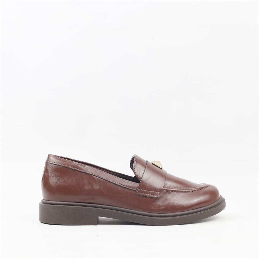 Mocassim Salto Bloco Detalhe Terra 2