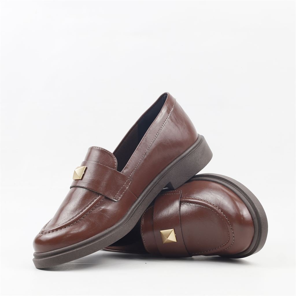 Mocassim Salto Bloco Detalhe Terra 5