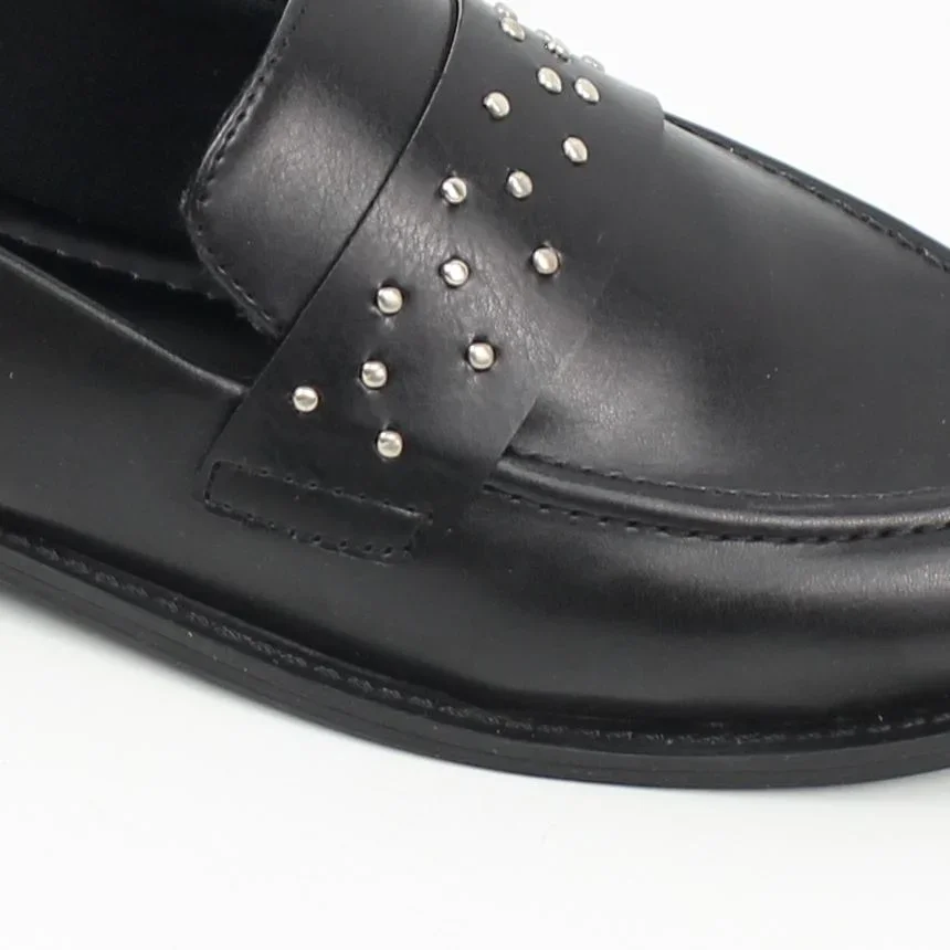 Mocassim Salto Bloco Preto 2