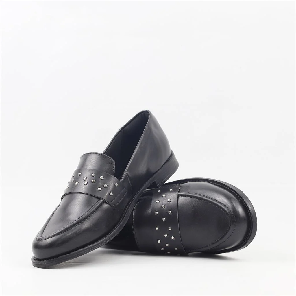 Mocassim Salto Bloco Preto 3